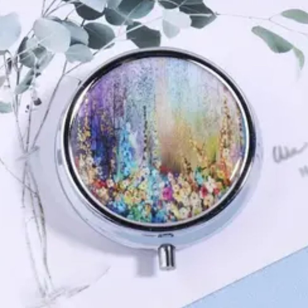 Watercolor Pill Box